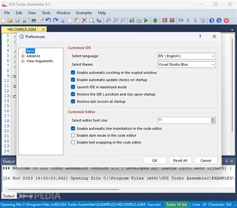 gui turbo assembler|GUI Turbo Assembler (free) download Windows version.